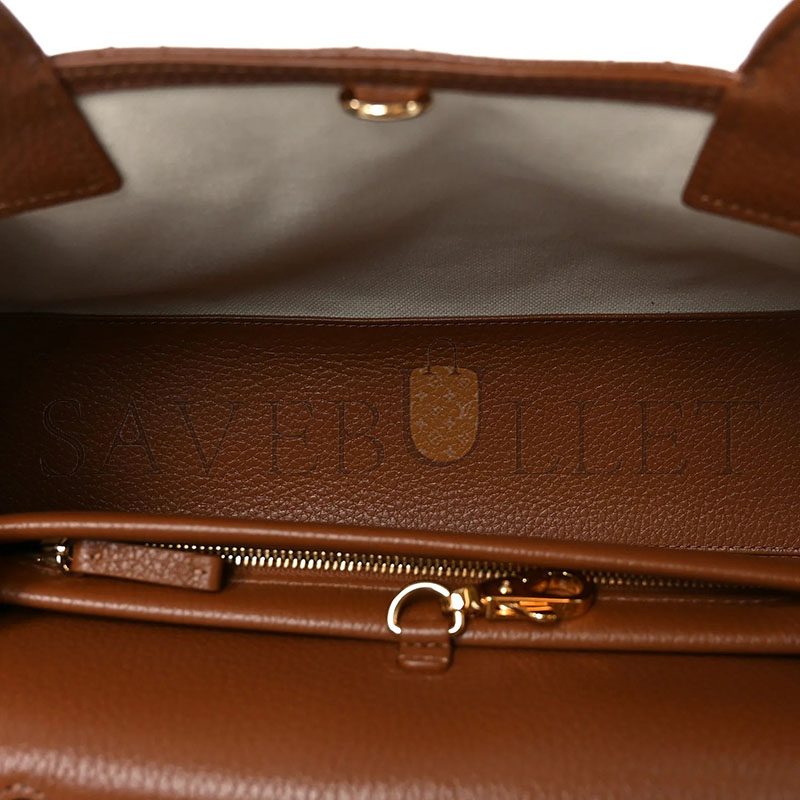 CHANEL MASTER GRAINED CALFSKIN STITCHED URBAN ESSENTIALS SMALL SHOPPING BAG CAMEL (31*15*12cm)